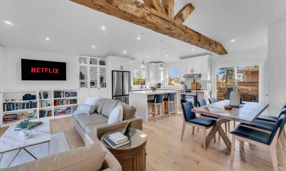 Burlington House | Spacious Elegance: Two Living Spaces in One Home