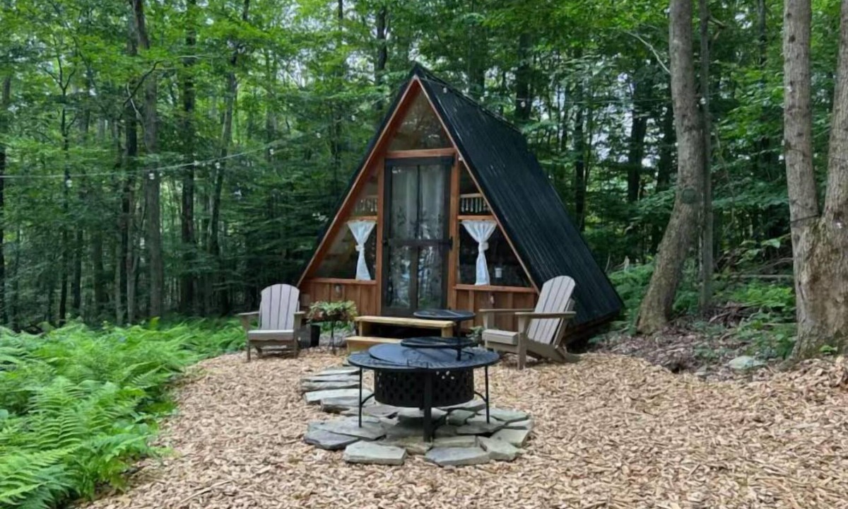 Sidney Cabin | Utopia - Glamp site in Sidney NY