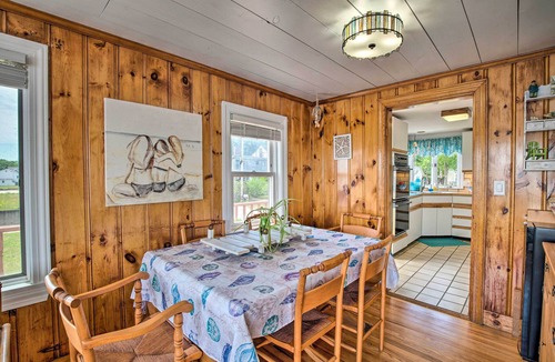 Wareham Center Cottage | Deck & Beach Access: Waterfront Cape Cod Cottage