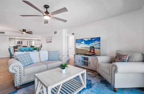 Ormond-by-the-Sea Condo | Direct oceanfront corner with private balcony, heated beachfront pool and garage parking