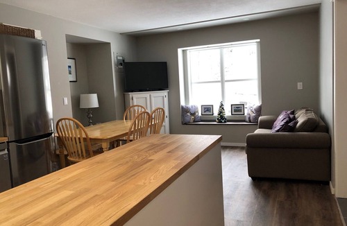 Silver Star Mountain Apartment | Private suite with semi-private hot tub, and BBQ - pet friendly too!