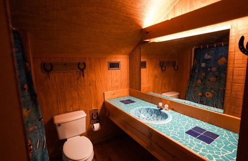 Sabinal Cabin | Riverfront cabin with access to shared pool!