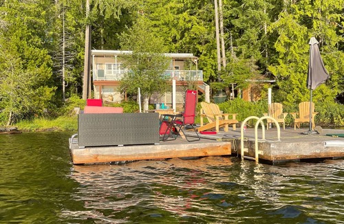 Shawnigan Lake Cabin | Shawnigan Lake’s island off grid summer cabin in the middle of Shawnigan Lake.