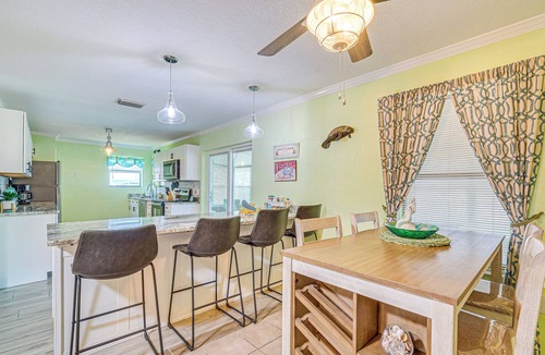 Spring Hill Cottage | Waterfront Hernando Beach Home w/Dock & Hot Tub!