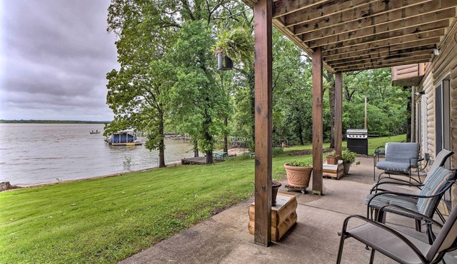 Boat Dock & Fire Pit: 'Sunset Cove' Lakefront Gem in Jay