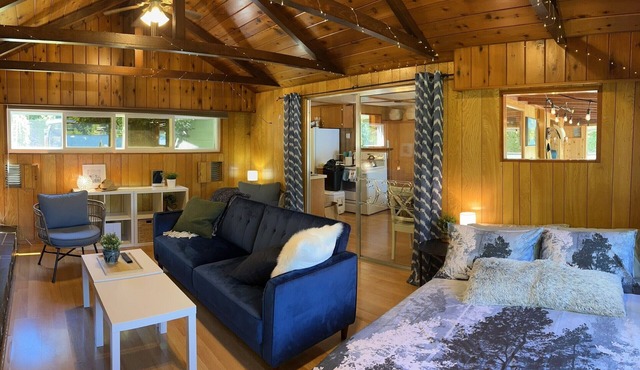 Classic Waterfront Cabin with RV at Shawnigan Lake in Shawnigan Lake