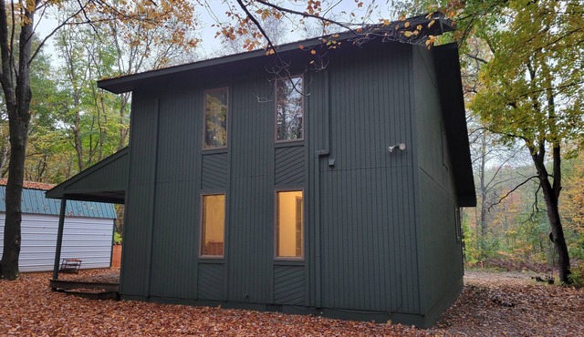 Cozy Cabin in the Woods with a Short walk to the Lake, ORV Trails, and Skiing! in Elmira