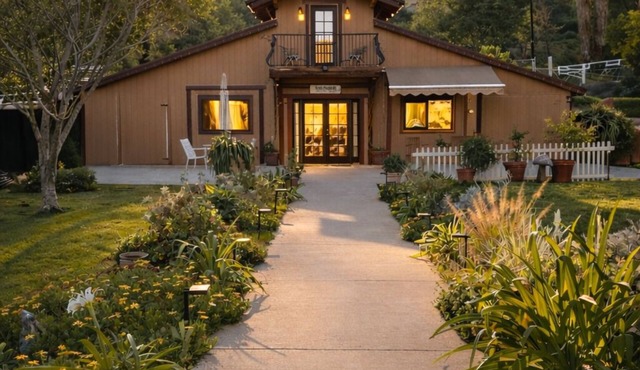 Enchanted Hillside Barn Retreat – French Country Living - Serene Gardens in Corona