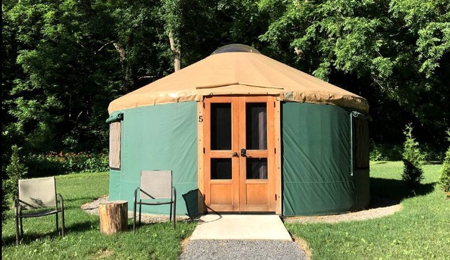 Fantastic Yurt Accommodation for a Glamping Getaway on Seneca Lake in New York in Himrod