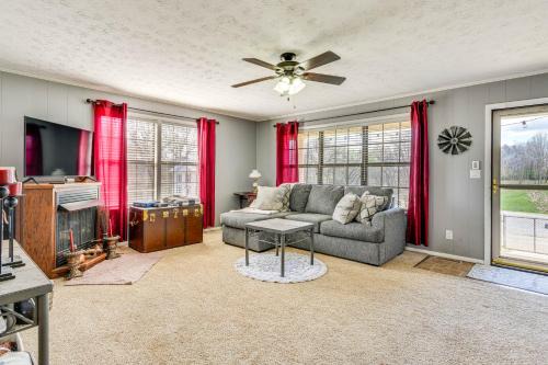 Furnished Deck & Fire Pit: Greeneville Home! in Greeneville