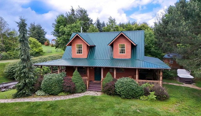 Glade Mountain Top Retreat | Pet Friendly Mountain-View Cabin w/Hot Tub, Sleeps 10 in Canton
