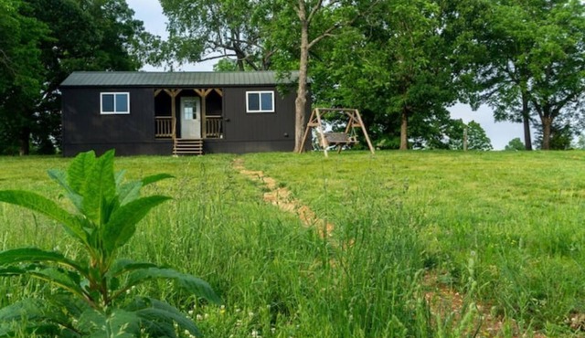 Meadow View Tiny Home Style Cabin near the Buffalo River. Pet Friendly in Marshall