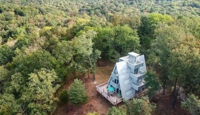 Modern A-FRAME cabin in the Ozark Mountains with amazing views! in West Fork