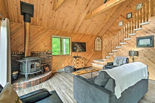 Near Snowmobiling! Riverfront Traverse City Cabin in Traverse City