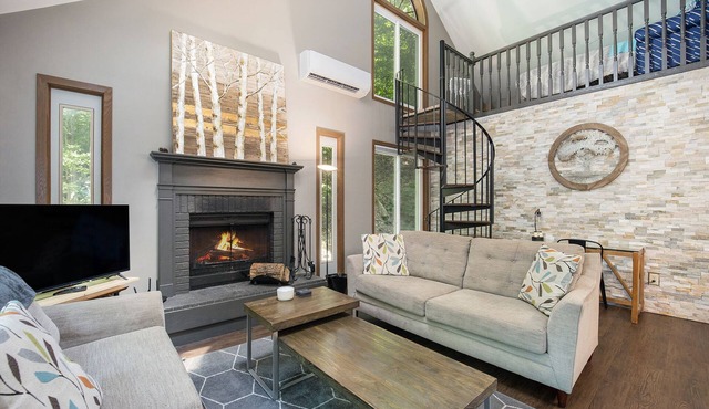 Peaceful and Updated Cabin with Loft and Fireplace at Schuss Village - Sleeps 6 in Bellaire