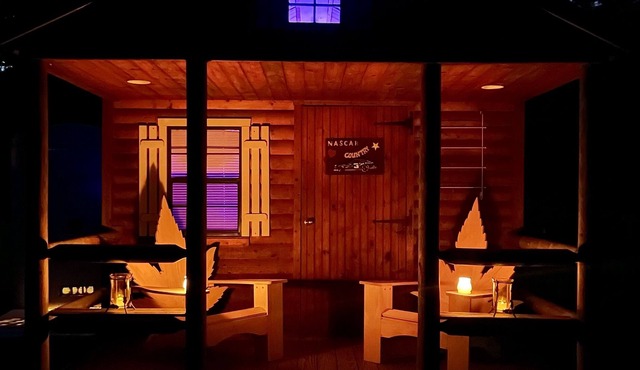 Ruby Kush Cabin w/ sleeping loft on cannabis friendly campground in Brooklyn