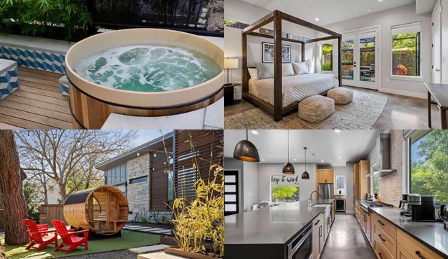 South Lamar Wellness Haven - Sauna - Hot Tub - BBQ in Austin