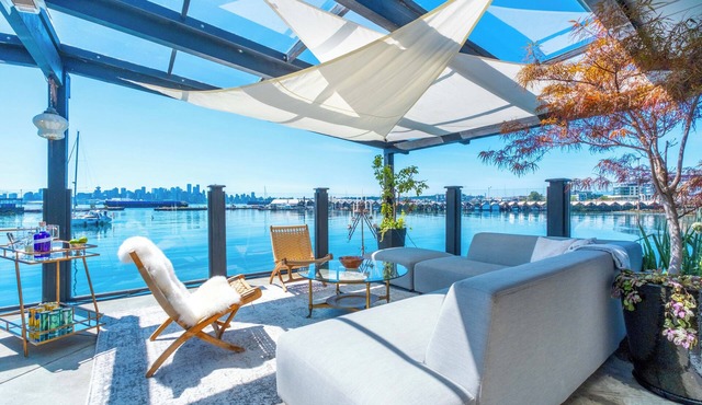 Vancouvers Largest Float Home | Ocean & City Views in North Vancouver