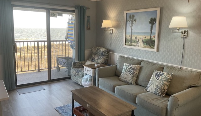 Panoramic view, hear the sounds and feel the moods of the beach. 9-8 9 15 avail. in Hilton Head Island