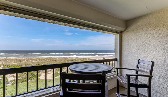 Oceanfront | Private Covered Balcony | Beautiful 4th Floor Amelia Surf and Racquet Condo in Fernandina Beach
